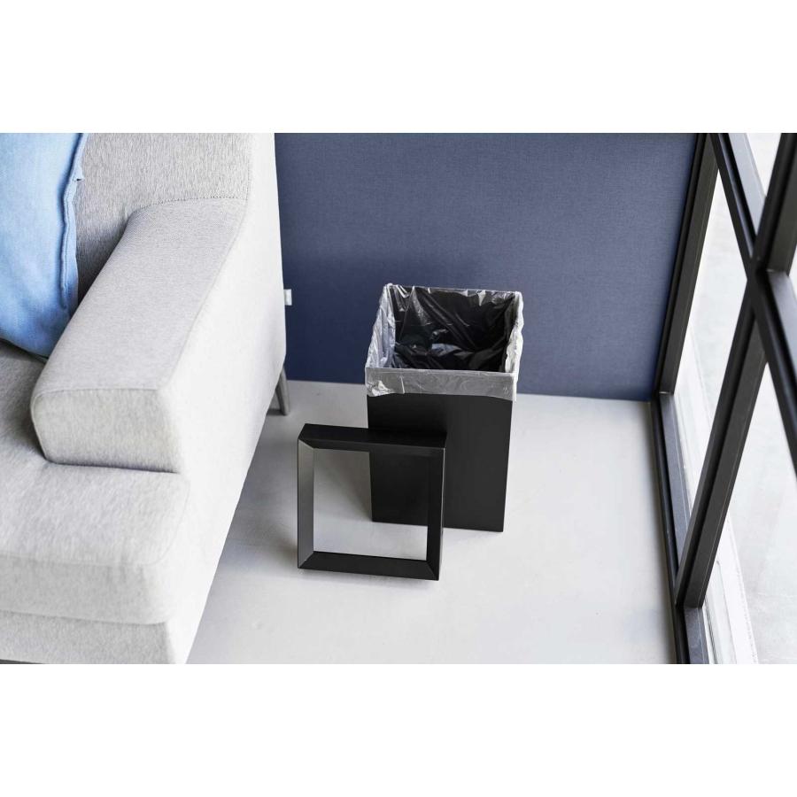 ゴミ箱 山崎実業 正規品 tower タワー トラッシュカン 角型 14L ダストボックス ごみ箱  10593 ブラック | tower | 04