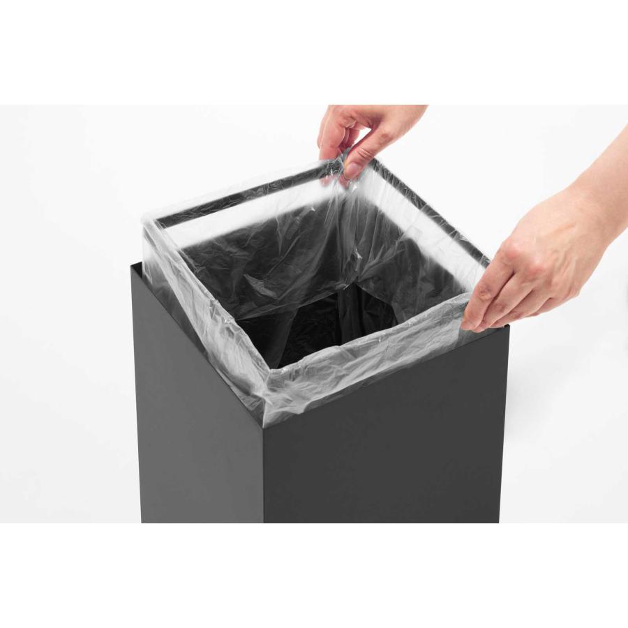 ゴミ箱 山崎実業 正規品 tower タワー 蓋付きトラッシュカン 角型 14L ダストボックス ごみ箱  10597 ブラック | tower | 05