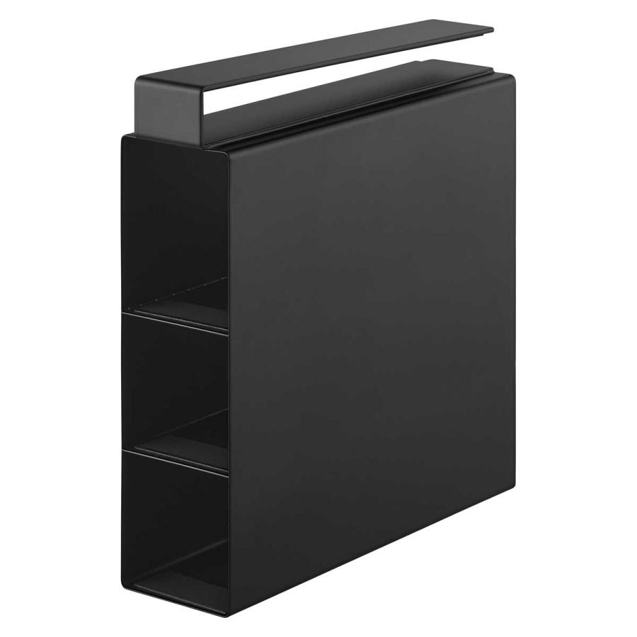 ラップホルダー 山崎実業 正規品 tower タワー 戸棚下ラップホルダー 3段 ラップ収納 収納アイデア  10506 ブラック | tower | 01