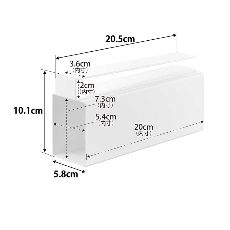 ラップホルダー 山崎実業 正規品 tower タワー 戸棚下ラップホルダー ラップ収納 収納アイデア  10507 ホワイト | tower | 03