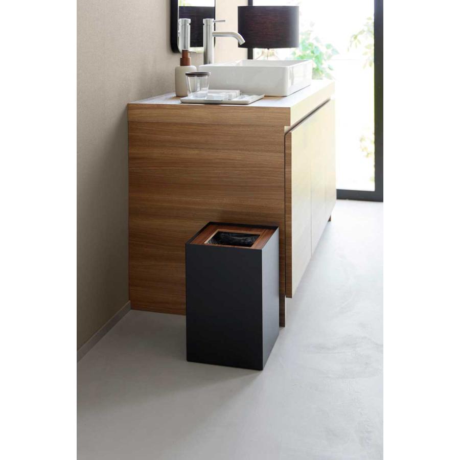 ゴミ箱 山崎実業 正規品 RIN リン トラッシュカン 角型 14L ダストボックス ごみ箱  10594 ブラウン | 山崎実業 | 03