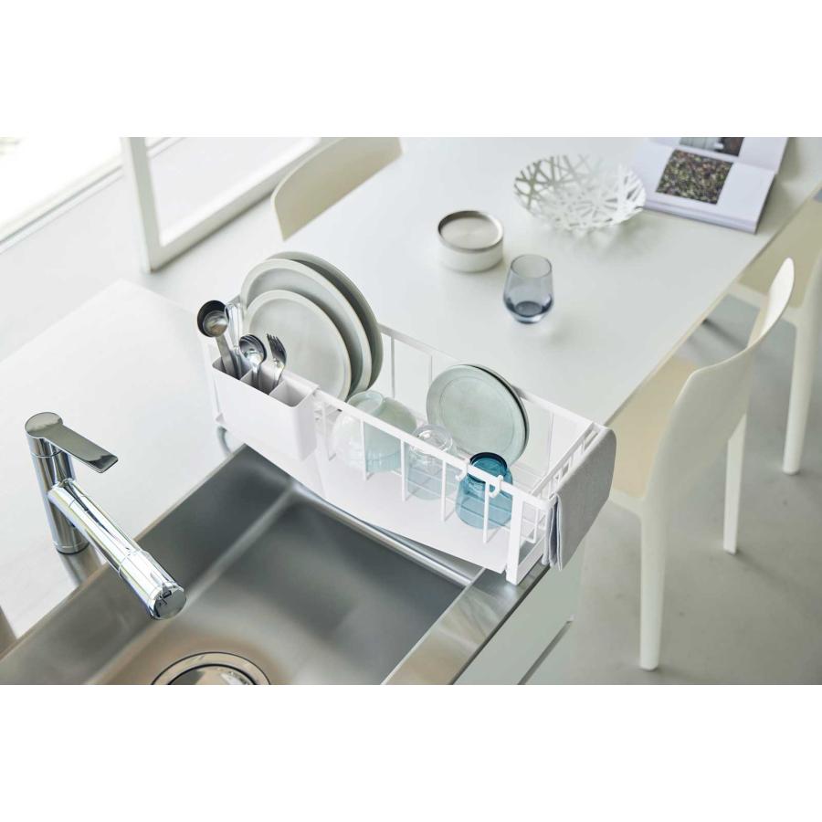 水切りかご 山崎実業 正規品 tower タワー 水切れの良いスリム水切りワイヤーバスケット  水切りカゴ 水切りラック  10701 ホワイト | tower | 05