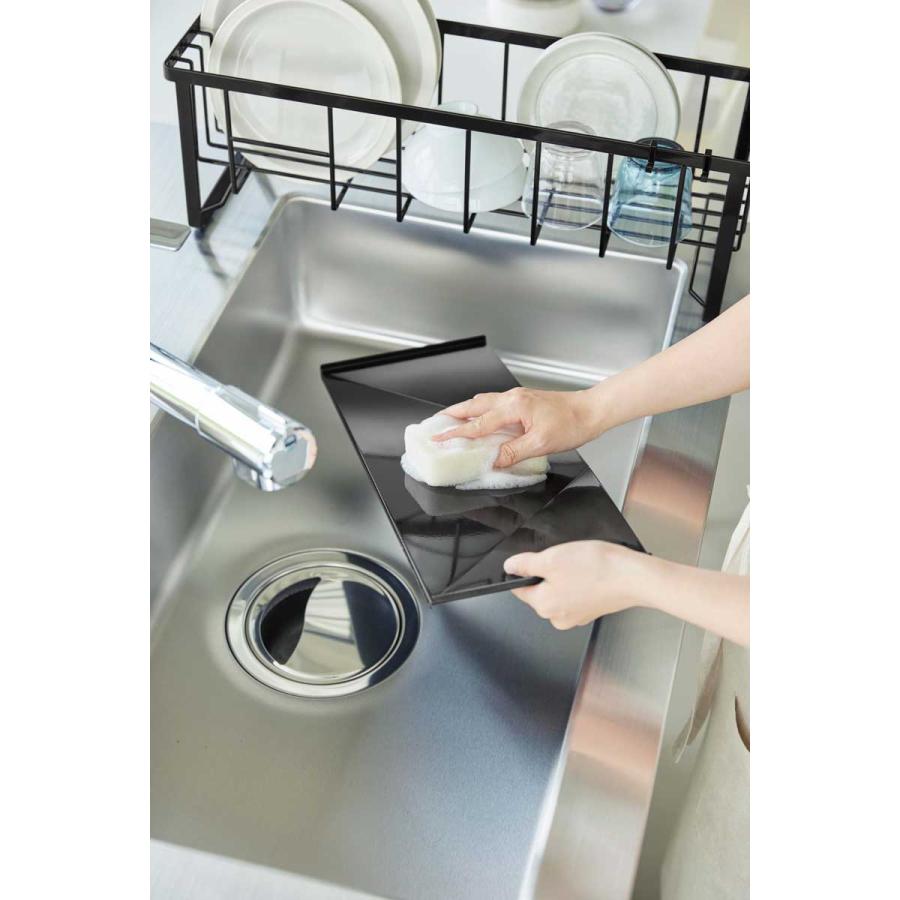 水切りかご 山崎実業 正規品 tower タワー 水切れの良いスリム水切りワイヤーバスケット  水切りカゴ 水切りラック  10702 ブラック | tower | 04