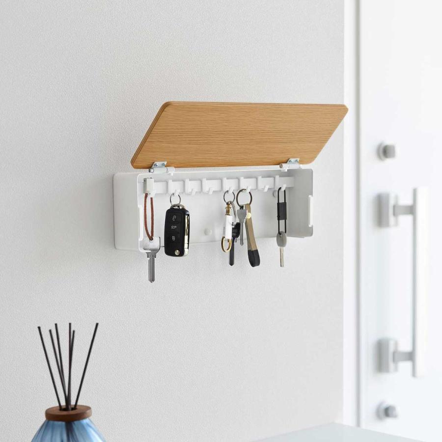 キーハンガー 山崎実業 正規品 RIN リン 壁付けキーフック ロング キーボックス  10609 ナチュラル | 山崎実業