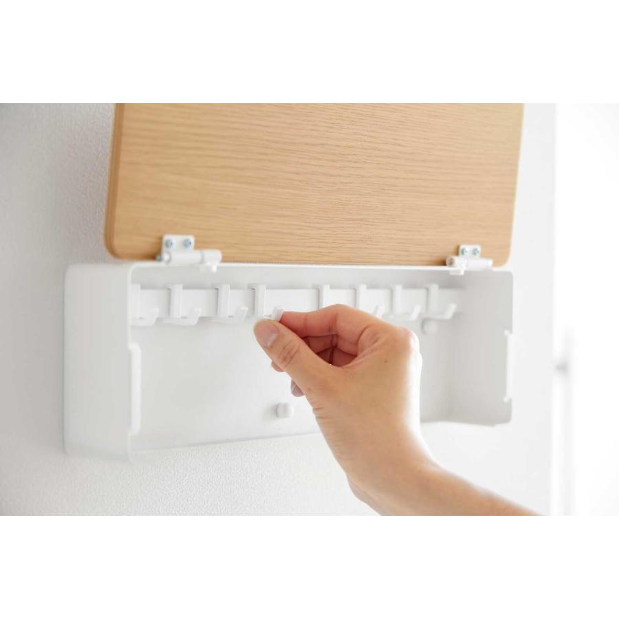 キーハンガー 山崎実業 正規品 RIN リン 壁付けキーフック ロング キーボックス  10609 ナチュラル | 山崎実業 | 05