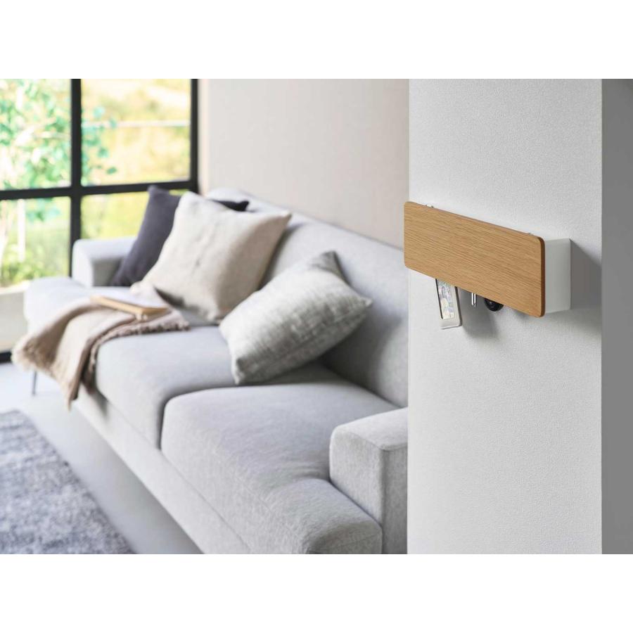 キーハンガー 山崎実業 正規品 RIN リン 壁付けキーフック ロング キーボックス  10609 ナチュラル | 山崎実業 | 06