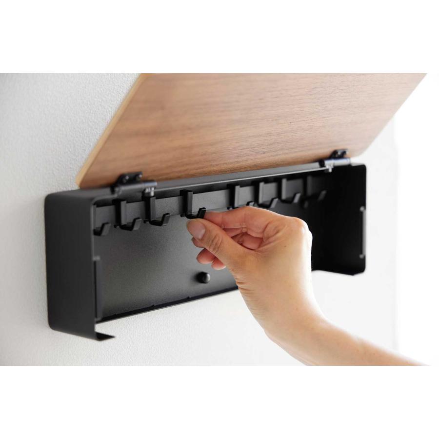 キーハンガー 山崎実業 正規品 RIN リン 壁付けキーフック ロング キーボックス  10608 ブラウン | 山崎実業 | 05