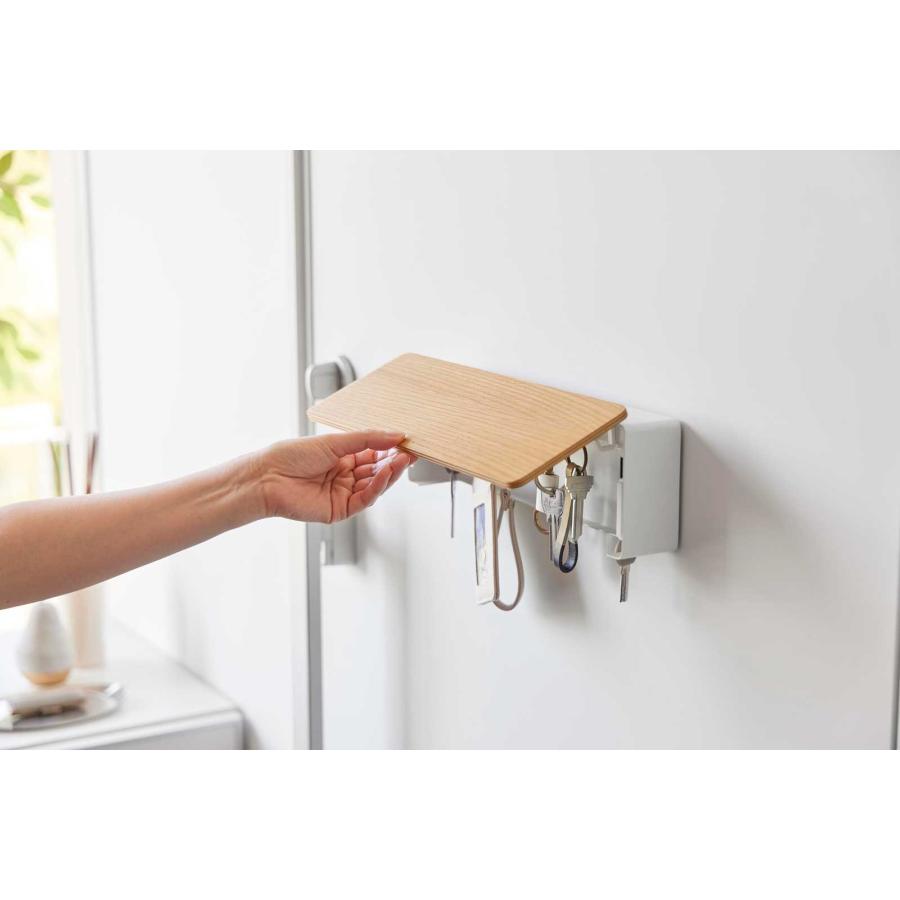 キーハンガー 山崎実業 正規品 RIN リン マグネットキーフック ロング キーボックス  10607 ナチュラル | 山崎実業 | 04