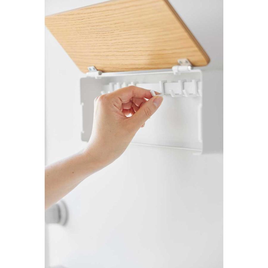 キーハンガー 山崎実業 正規品 RIN リン マグネットキーフック ロング キーボックス  10607 ナチュラル | 山崎実業 | 05