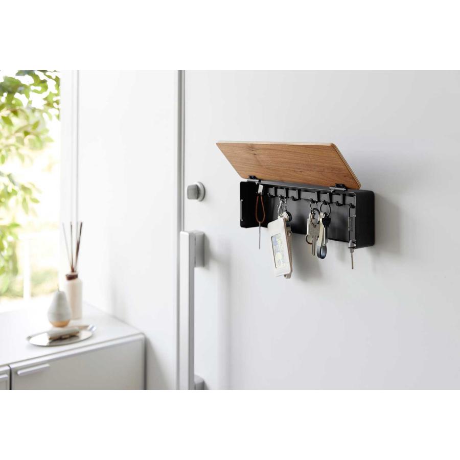 キーハンガー 山崎実業 正規品 RIN リン マグネットキーフック ロング キーボックス  10606 ブラウン | 山崎実業 | 03