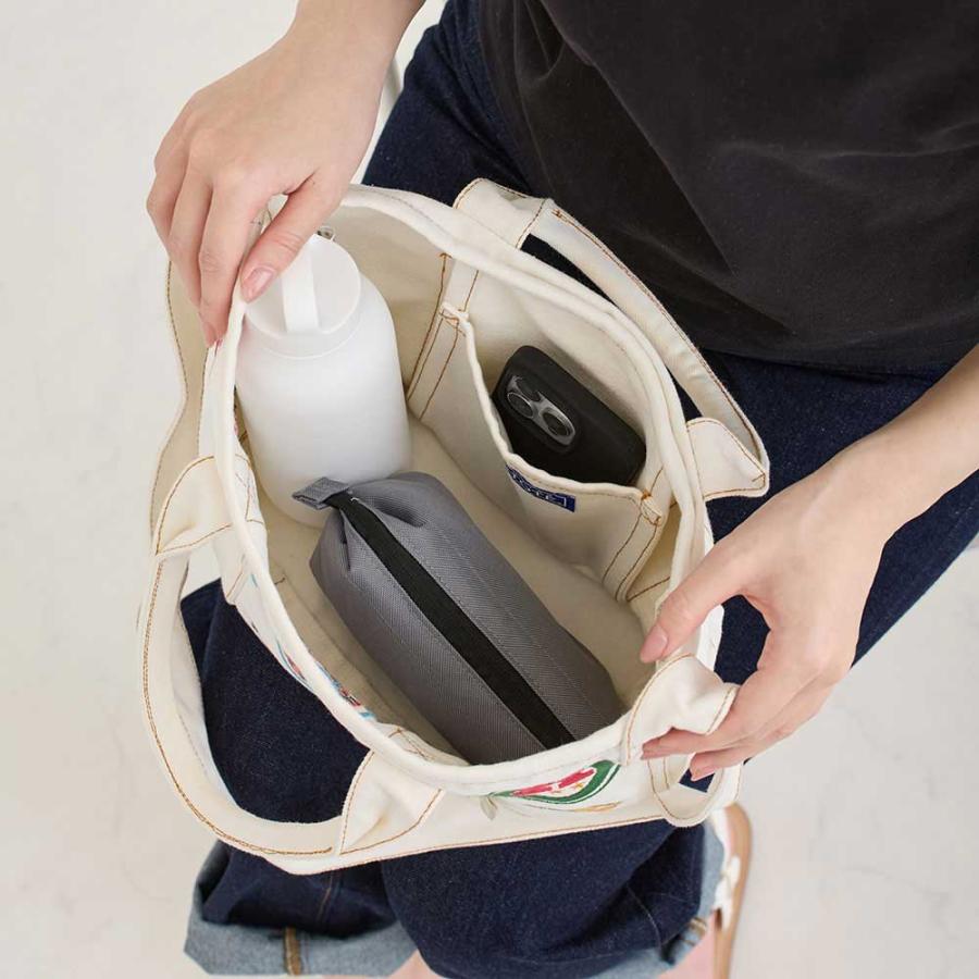 2026新作 スヌーピーバッグ 正規品 ROOTOTE ルートート IP.デリ.シシュウ.ピーナッツ-0Y スヌーピーグッズ トートバッグ PEANUTS DELI 8469 ネイビー | ROOTOTE | 04