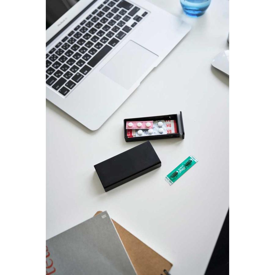 ピルケース 山崎実業 正規品 tower タワー 密閉スリムピルケース 薬ケース  10663 ブラック | tower | 05