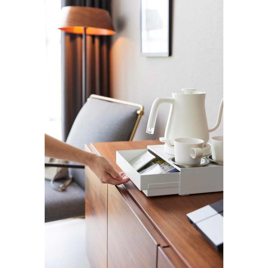 洗面台収納 山崎実業 正規品 tower タワー トレー付きアメニティ引き出し収納 洗面所 サニタリー  10711 ホワイト | tower | 05