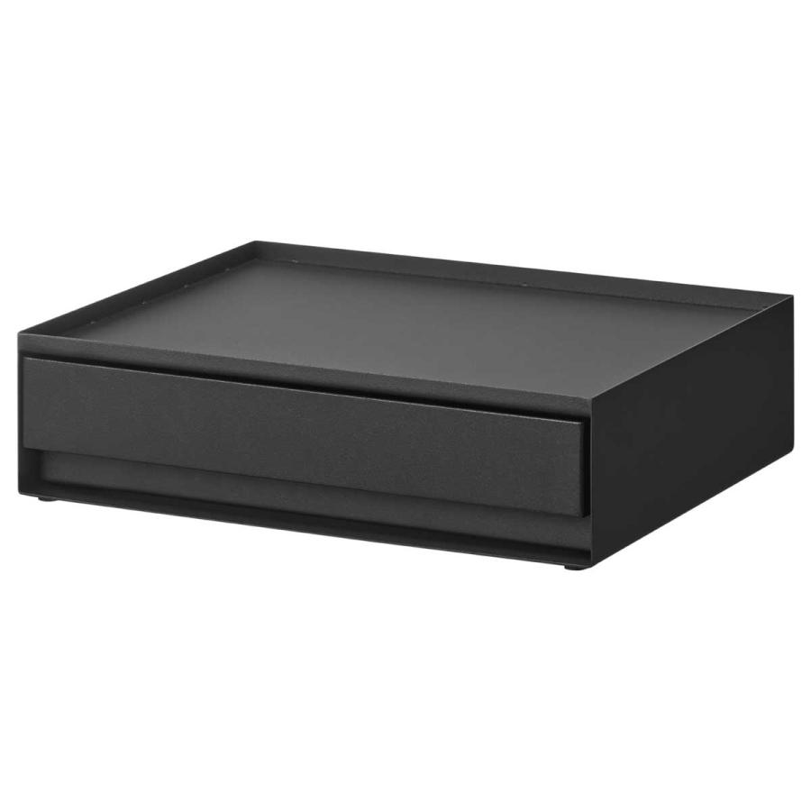 洗面台収納 山崎実業 正規品 tower タワー トレー付きアメニティ引き出し収納 洗面所 サニタリー  10712 ブラック | tower | 01