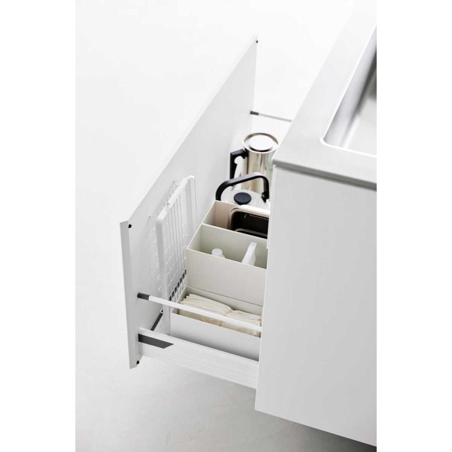 水切りかご 山崎実業 正規品 tower タワー 水筒を立てて干せる水切りバスケット  水切りカゴ 水切りラック  10677 ホワイト | tower | 04