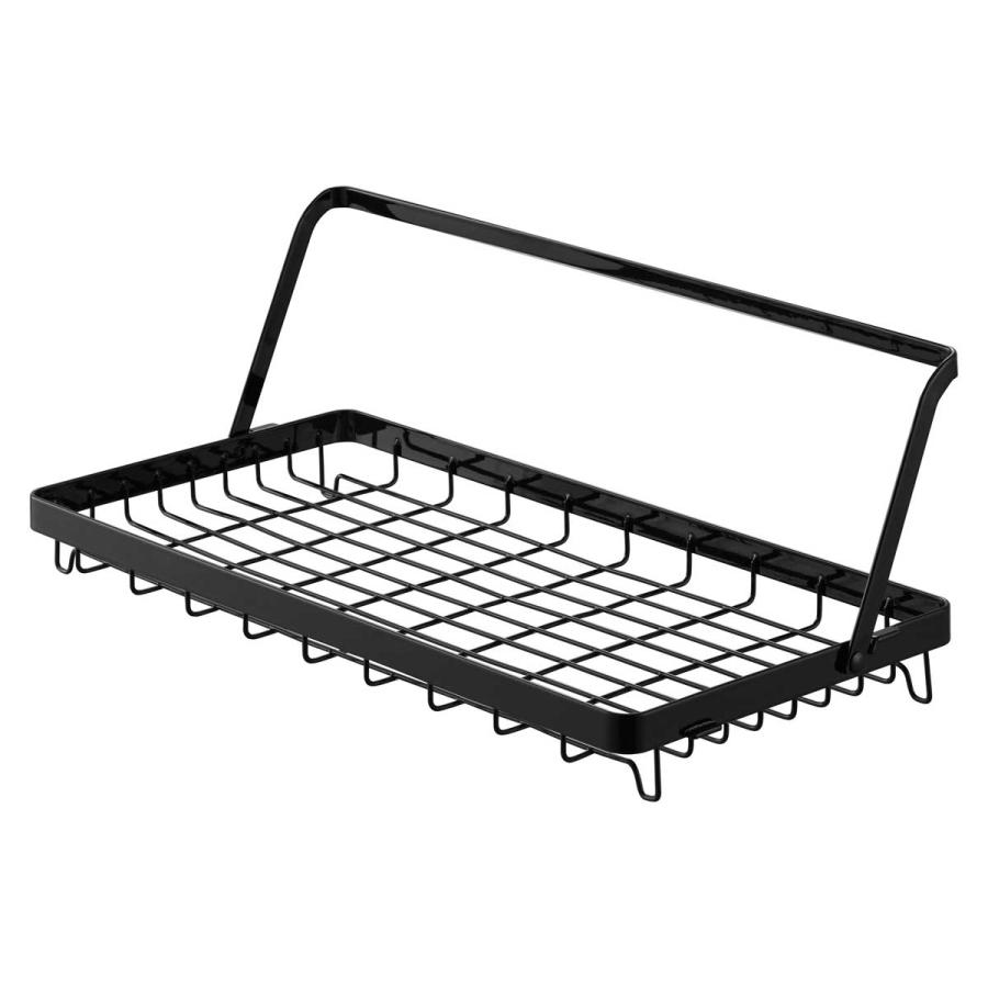 水切りかご 山崎実業 正規品 tower タワー 水筒を立てて干せる水切りバスケット  水切りカゴ 水切りラック  10678 ブラック | tower | 01