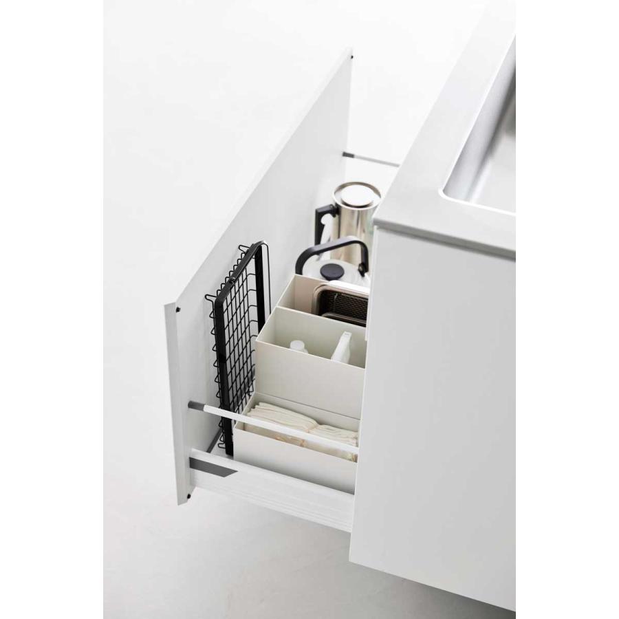 水切りかご 山崎実業 正規品 tower タワー 水筒を立てて干せる水切りバスケット  水切りカゴ 水切りラック  10678 ブラック | tower | 04