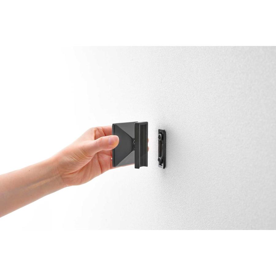 スマホスタンド 山崎実業 正規品 tower タワー 角度が調節できる壁付けスマホホルダー スマホホルダー  10435 ブラック | tower | 04