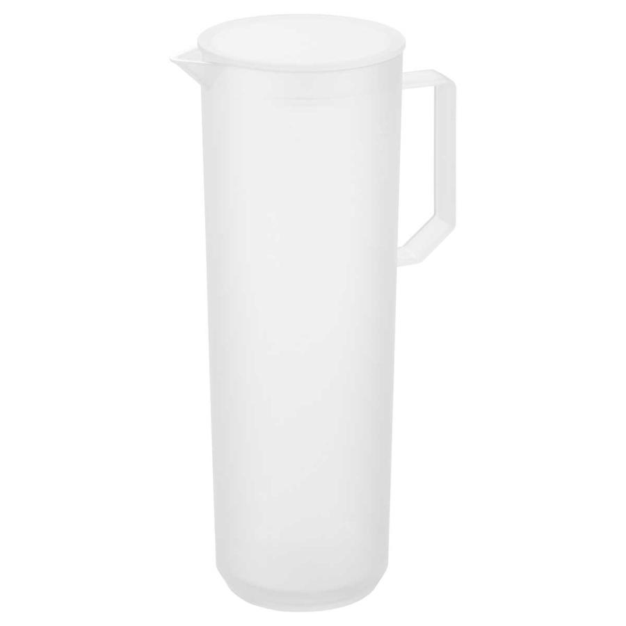 ピッチャー 山崎実業 正規品 tower タワー 熱湯が注げる冷水筒 ラウンド 1.2L 水差し  10686 ホワイト | tower | 01