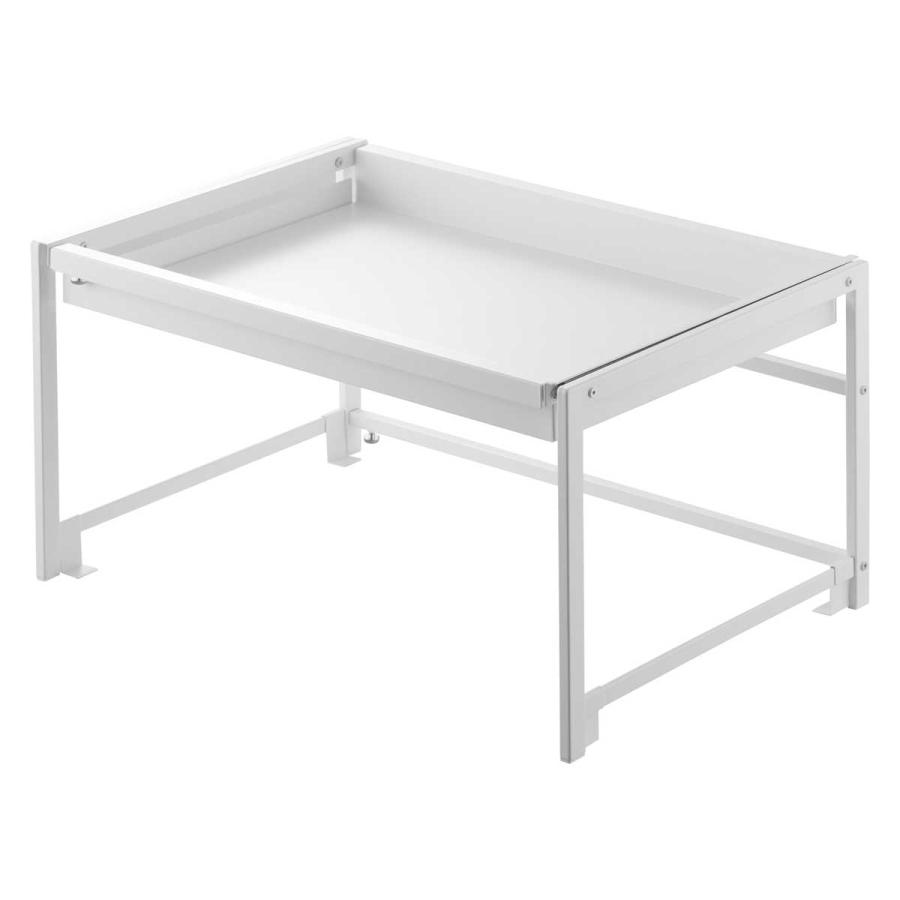 シンク下収納 山崎実業 正規品 tower タワー シンク下引き出し幅伸縮スライドラック D40 シンク下ラック キッチン収納  10358 ホワイト | tower | 01