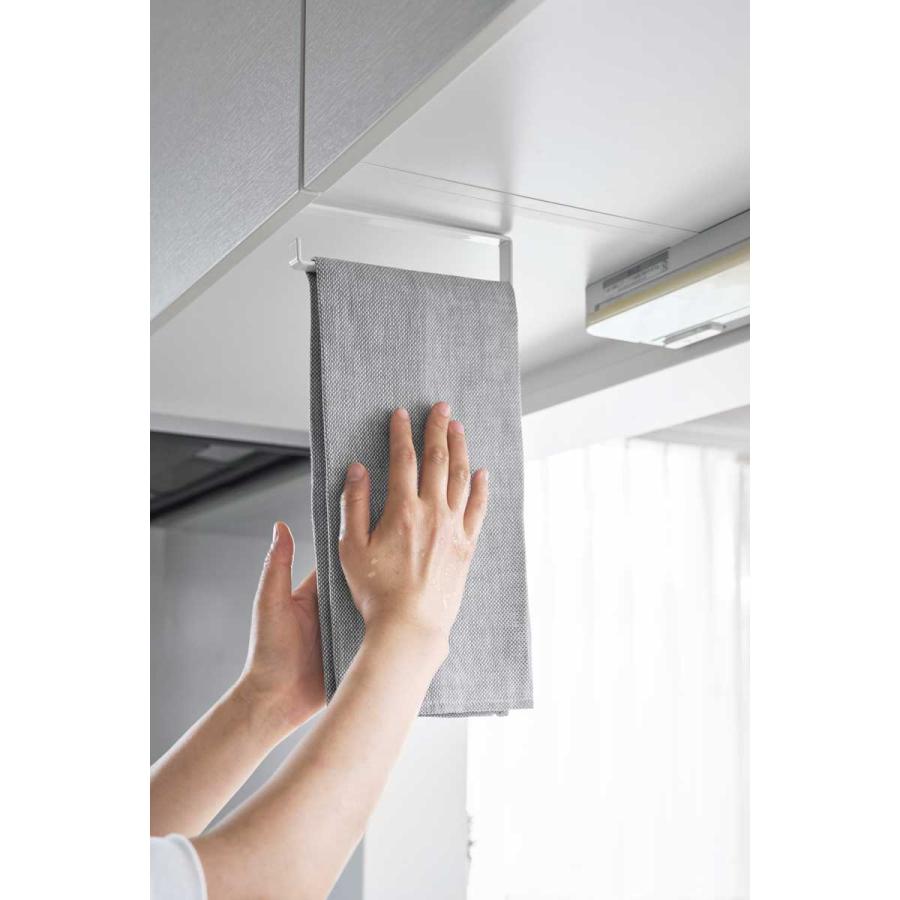 タオル掛け 山崎実業 正規品 tower タワー 戸棚下タオルハンガー スリム タオルバー  10501 ホワイト | tower | 02