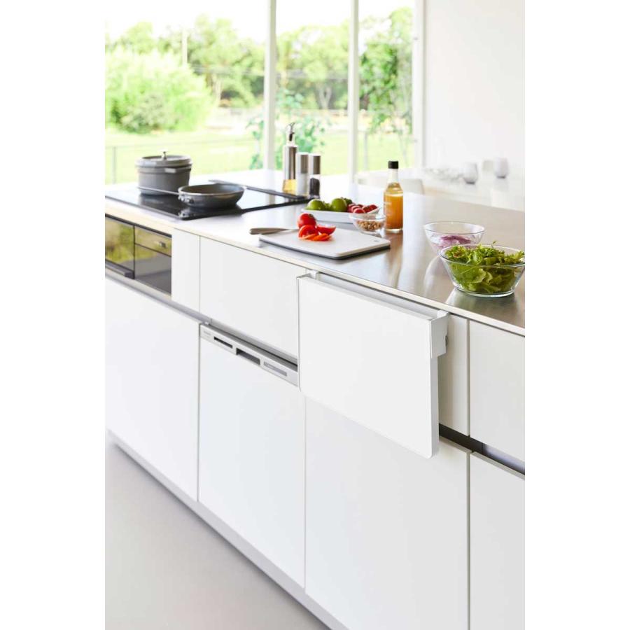 折りたたみ棚 山崎実業 正規品 tower タワー シンク扉折り畳み棚 折り畳み棚 シェルフ  10519 ホワイト | tower | 02