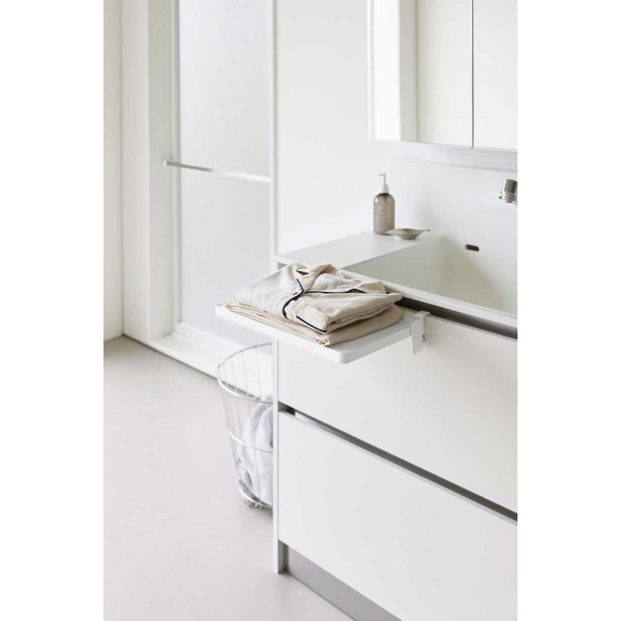 折りたたみ棚 山崎実業 正規品 tower タワー シンク扉折り畳み棚 折り畳み棚 シェルフ  10519 ホワイト | tower | 05