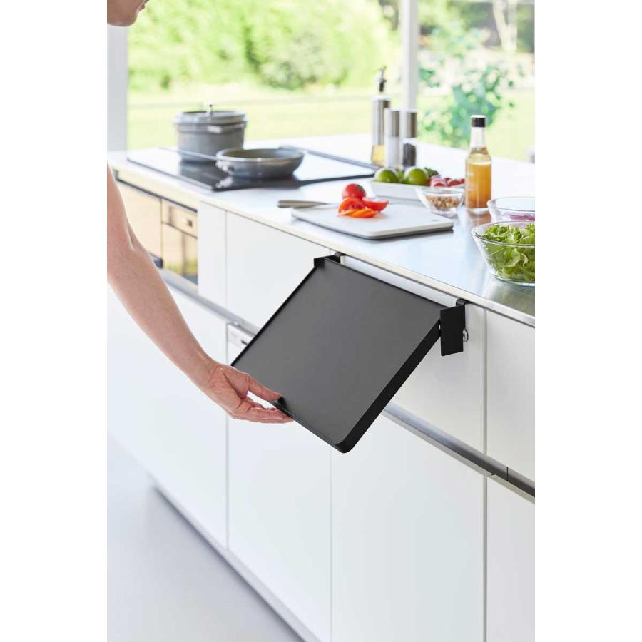 折りたたみ棚 山崎実業 正規品 tower タワー シンク扉折り畳み棚 折り畳み棚 シェルフ  10520 ブラック | tower | 03