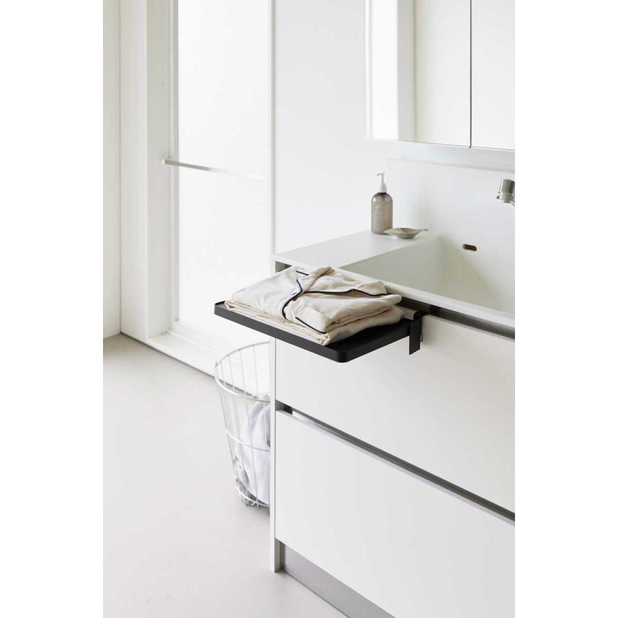 折りたたみ棚 山崎実業 正規品 tower タワー シンク扉折り畳み棚 折り畳み棚 シェルフ  10520 ブラック | tower | 05