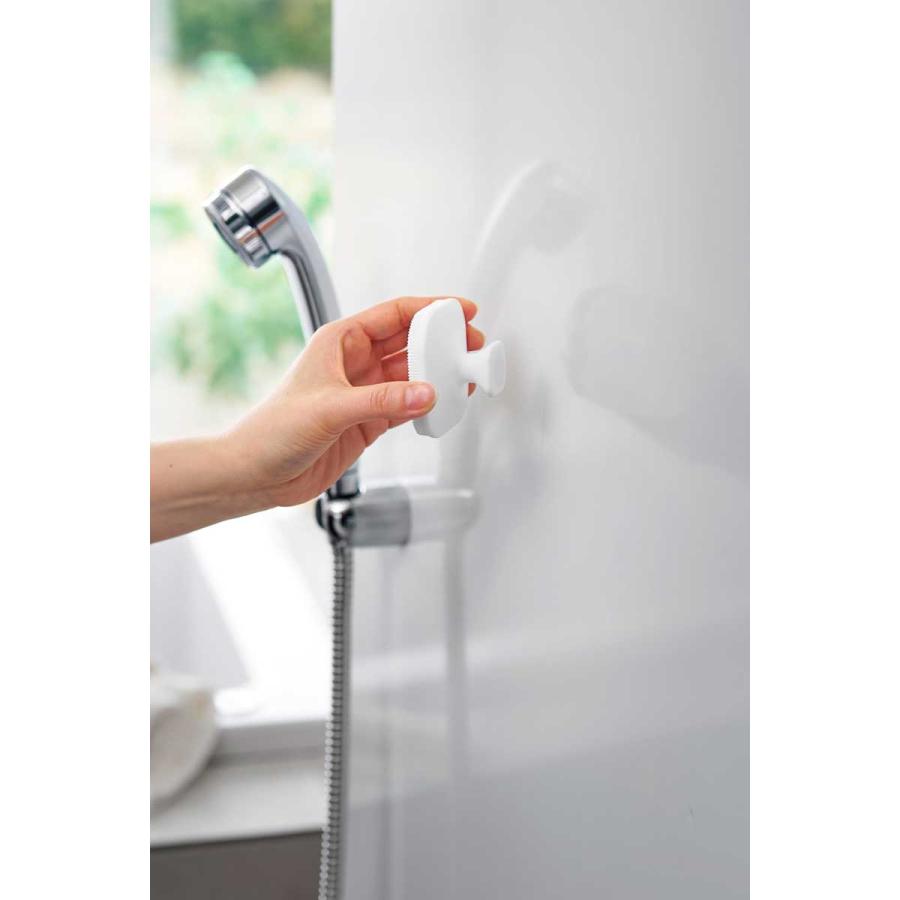 フェイシャルブラシ 山崎実業 正規品 tower タワー マグネットシリコーンフェイシャルブラシ フェイスブラシ  10614 ホワイト | tower | 02