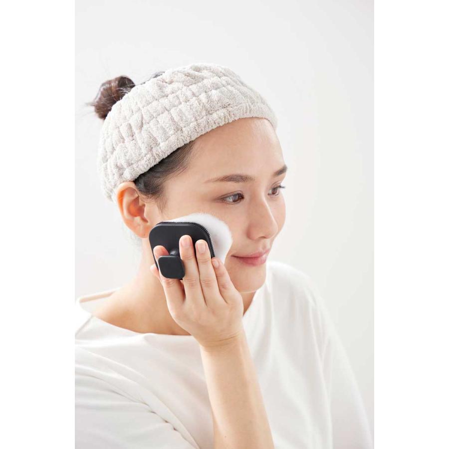 フェイシャルブラシ 山崎実業 正規品 tower タワー マグネットシリコーンフェイシャルブラシ フェイスブラシ  10615 ブラック | tower | 04