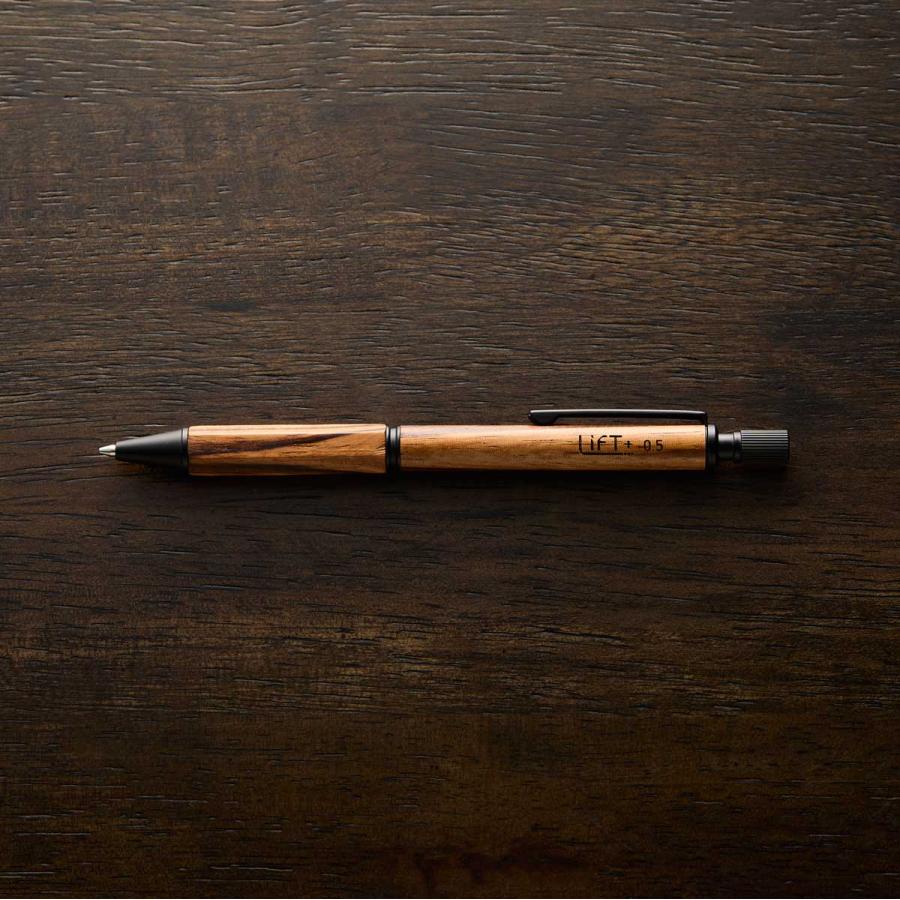 シャーペン 紀寺商事 Kitera Kitera LIFT+Wood シャープペンシル 0.5mm シャープペン シャープペンシル キテラ リフトプラス ウッド Zebra Wood ゼブラウッド |  | 01