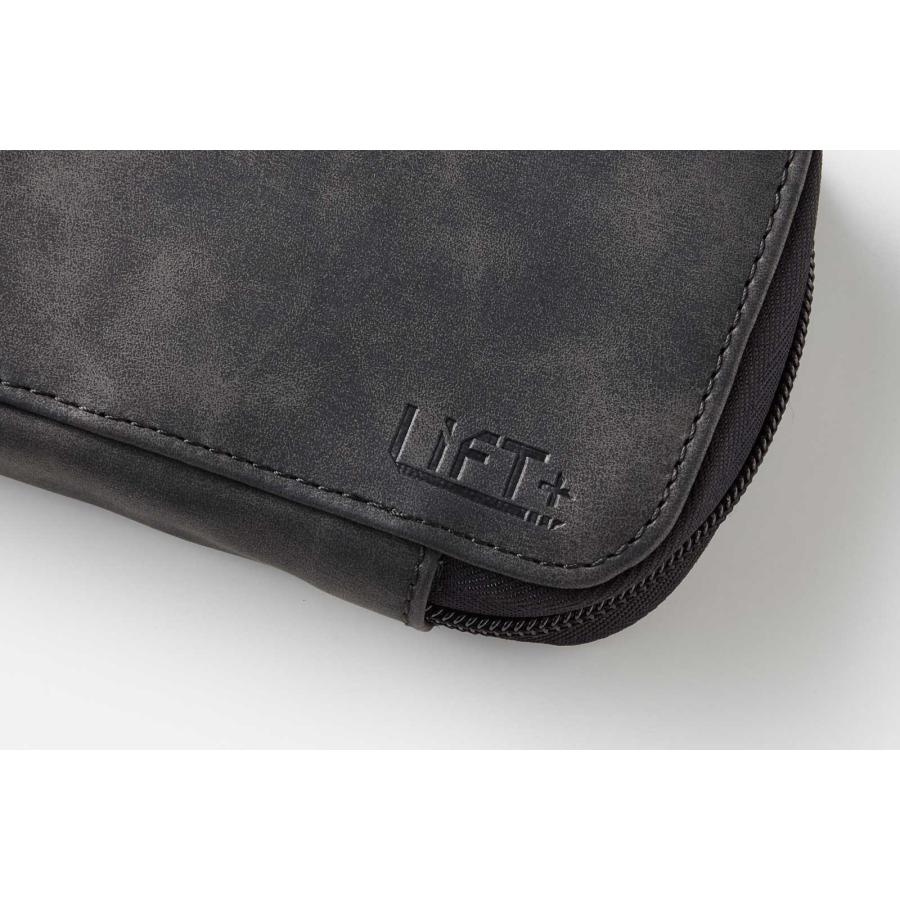 ペンケース 紀寺商事 Kitera ラウンドジップペンケース レザー調 リフトプラス ブラック |  | 01