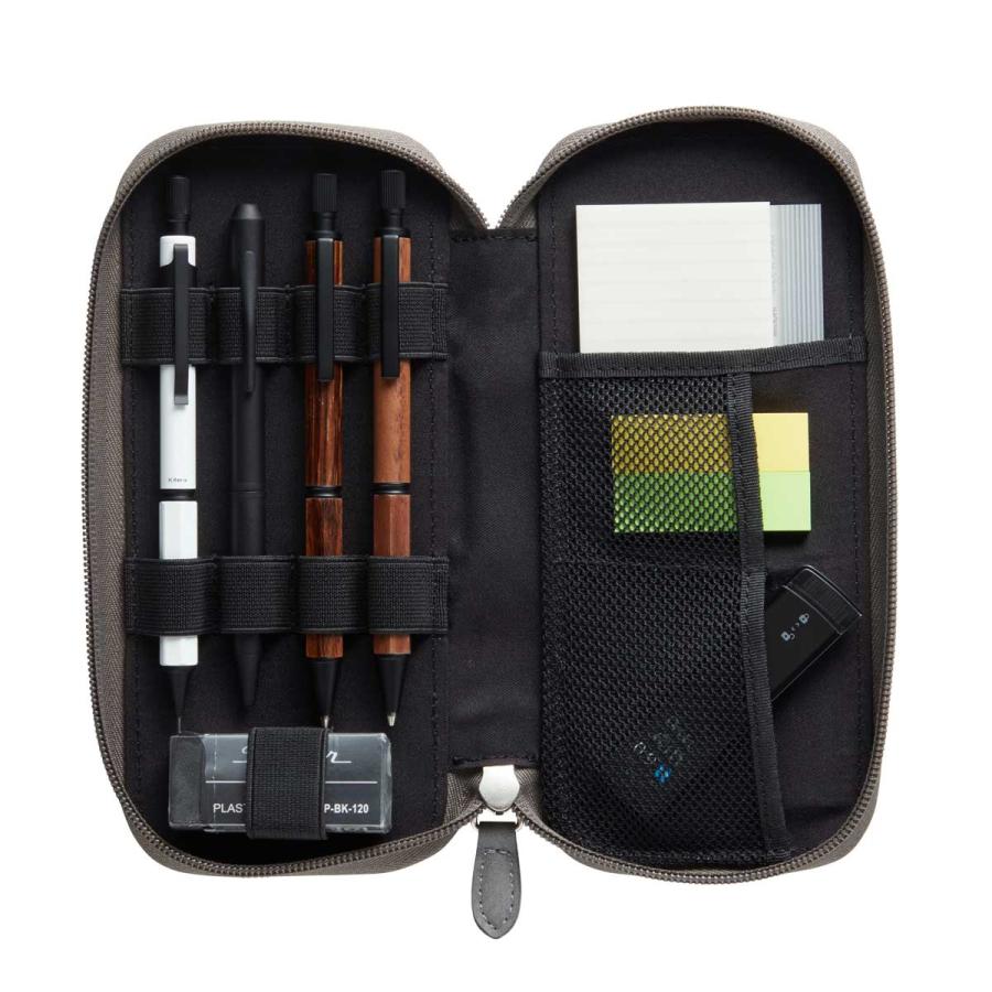 ペンケース 紀寺商事 Kitera ラウンドジップペンケース レザー調 リフトプラス グレー |  | 03