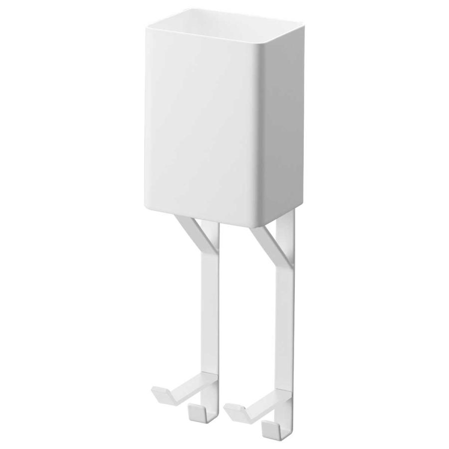 ドライヤーホルダー 山崎実業 正規品 tower タワー タオル掛け上ドライヤー&ヘアーアイロンホルダー ドライヤー収納ラック  10545 ホワイト | tower | 01