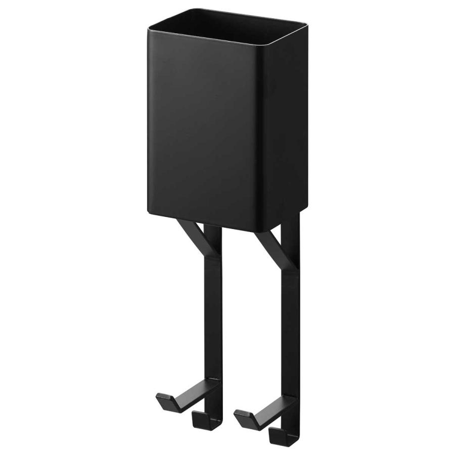 ドライヤーホルダー 山崎実業 正規品 tower タワー タオル掛け上ドライヤー&ヘアーアイロンホルダー ドライヤー収納ラック  10546 ブラック | tower | 01