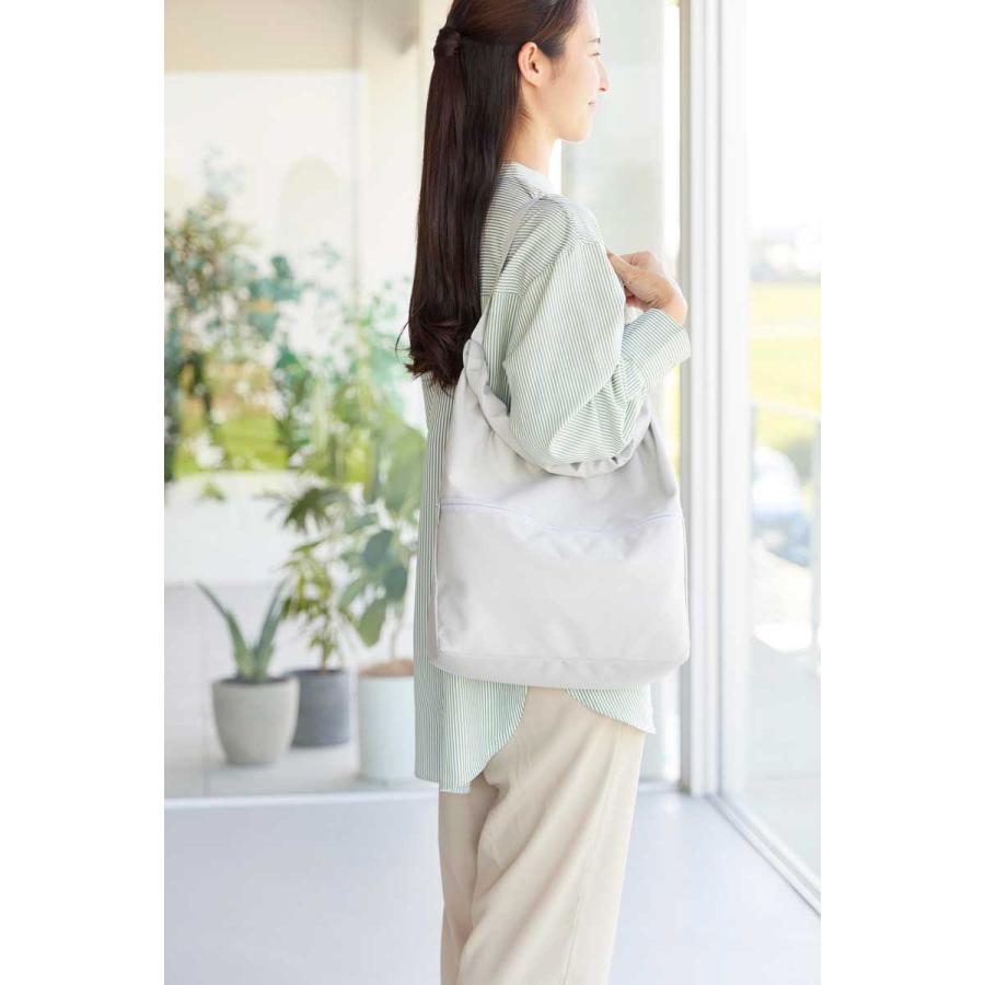 エコバッグ 山崎実業 正規品 tower タワー 量によって調節できる保冷＆保温ショッピングエコバッグ 折りたたみ  10656 ライトグレー | tower | 04