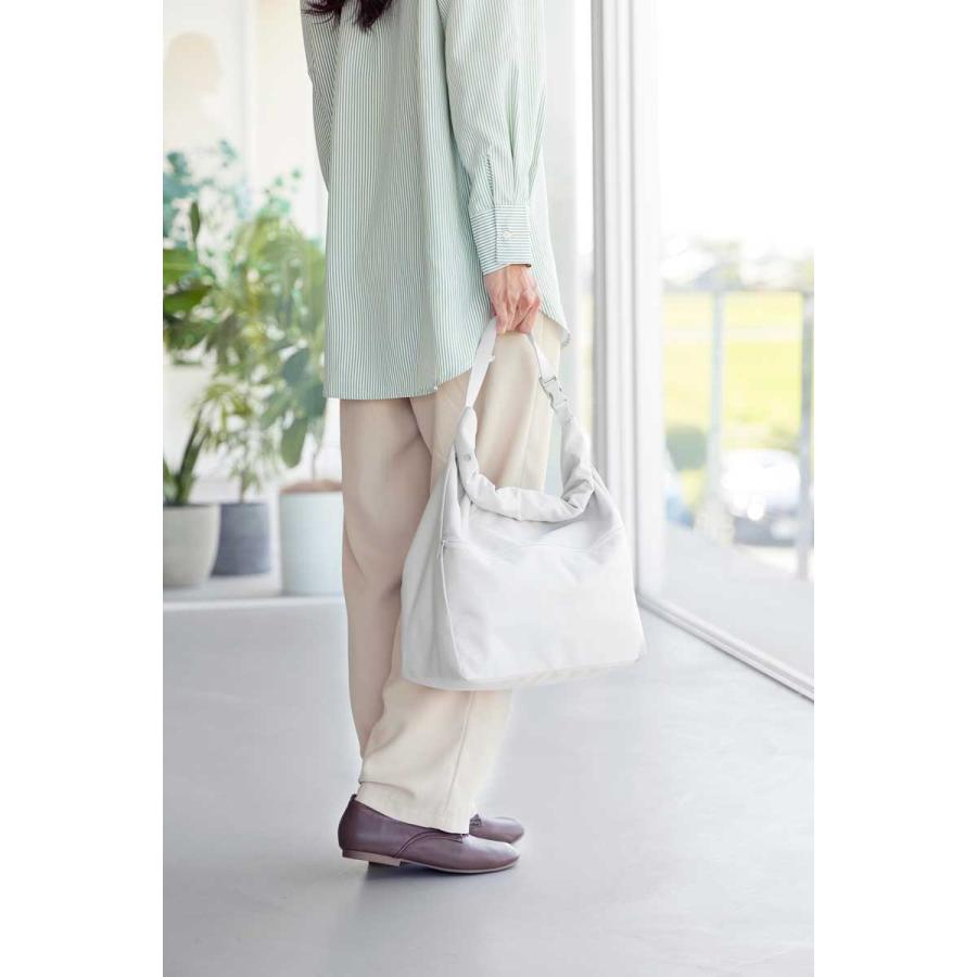 エコバッグ 山崎実業 正規品 tower タワー 量によって調節できる保冷＆保温ショッピングエコバッグ 折りたたみ  10656 ライトグレー | tower | 05