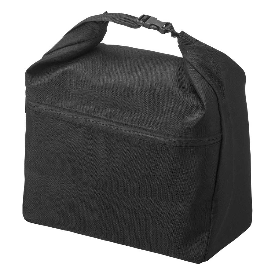 エコバッグ 山崎実業 正規品 tower タワー 量によって調節できる保冷＆保温ショッピングエコバッグ 折りたたみ  10657 ブラック | tower | 01