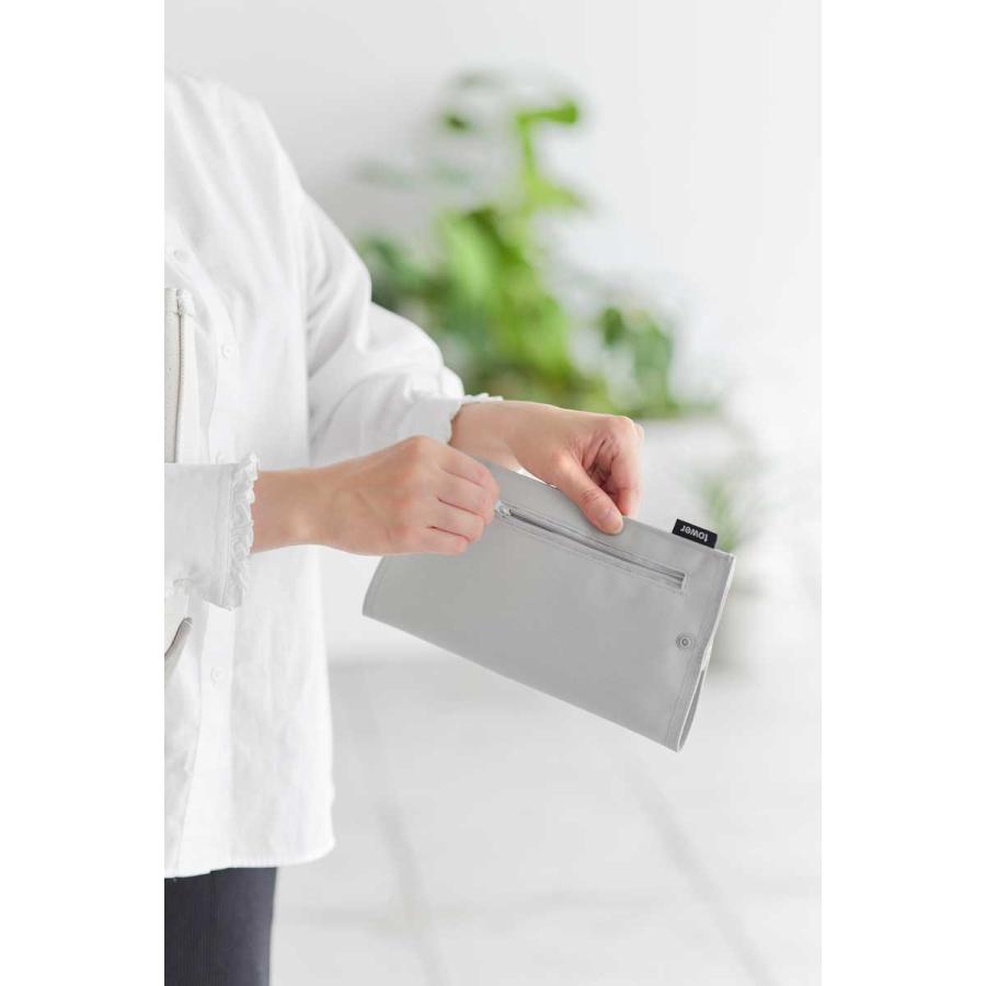 ティッシュケース 山崎実業 正規品 tower タワー くず入れ付き折りたためる携帯ティッシュケース ティッシュカバー  10735 ライトグレー | tower | 04