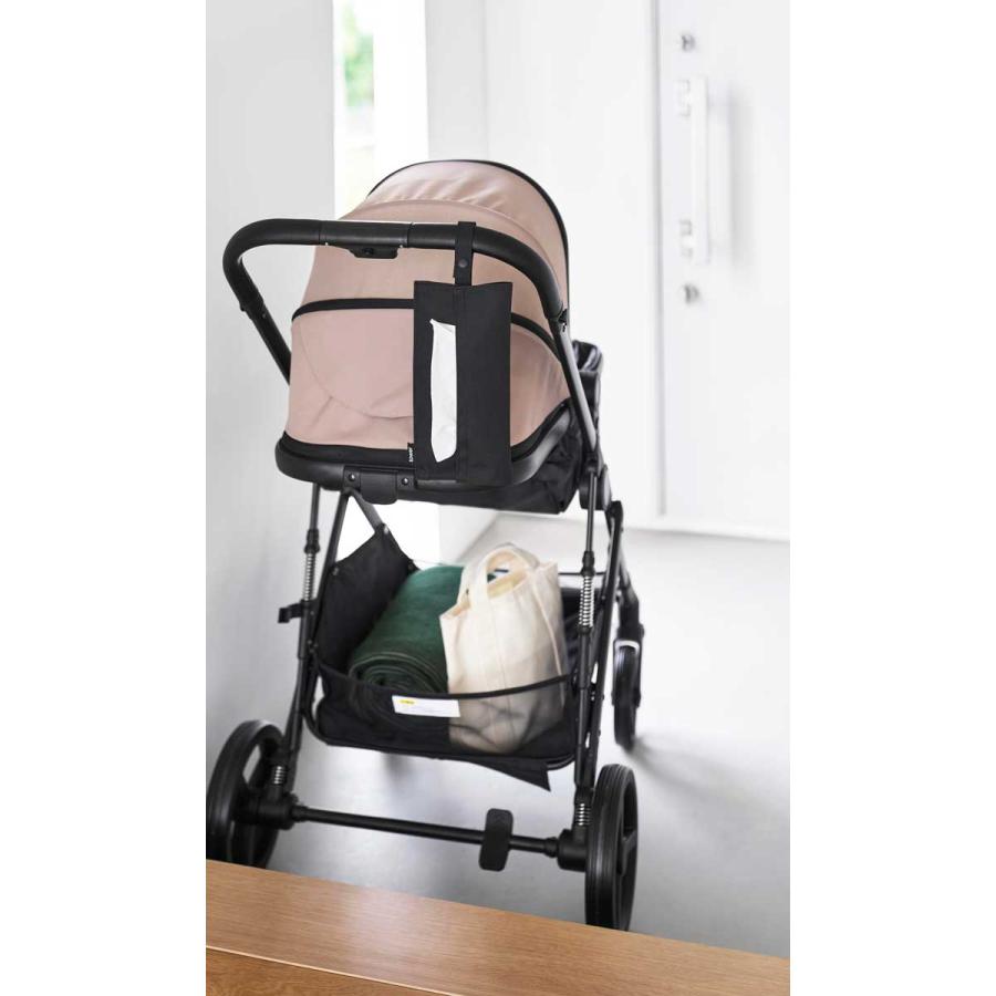 ティッシュケース 山崎実業 正規品 tower タワー くず入れ付き折りたためる携帯ティッシュケース ティッシュカバー  10735 ブラック | tower | 05