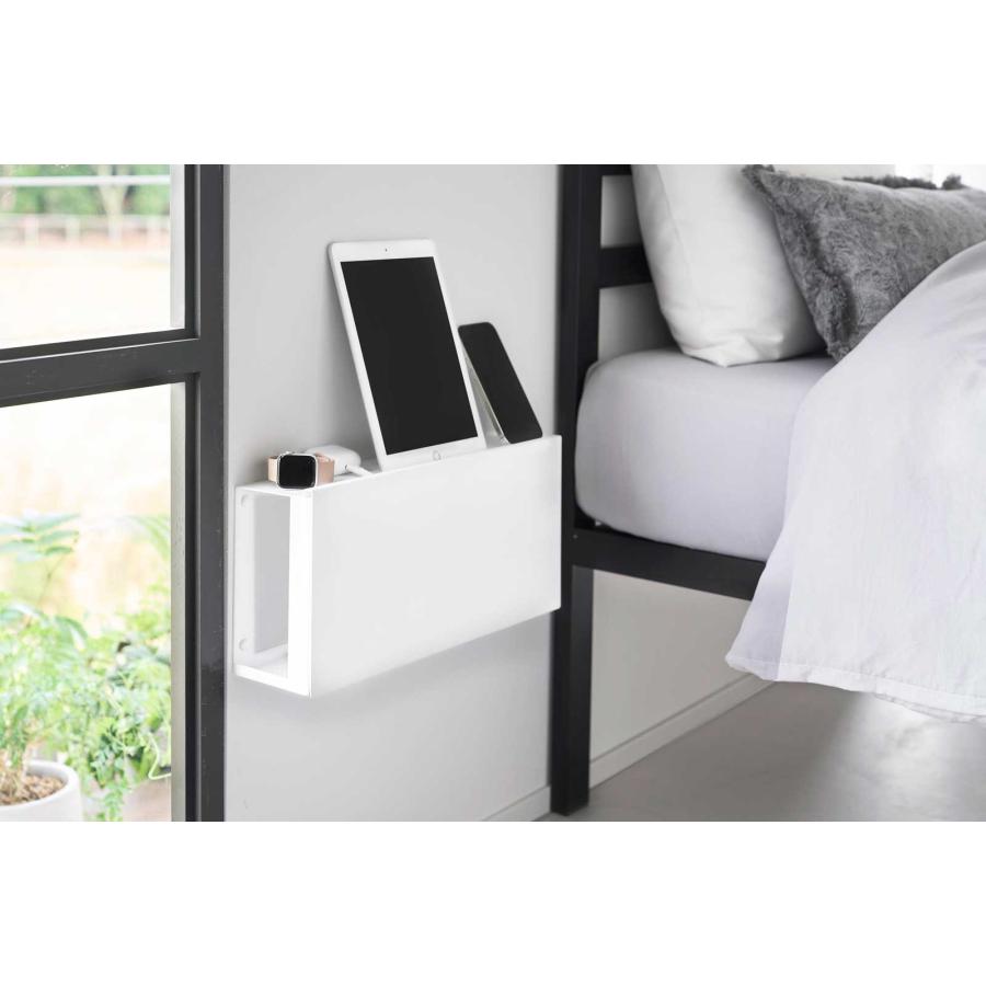 ケーブル収納ケース 山崎実業 正規品 tower タワー コンセントごと隠せる壁付けケーブルラック ケーブルボックス 配線整理  10785 ホワイト | tower | 03