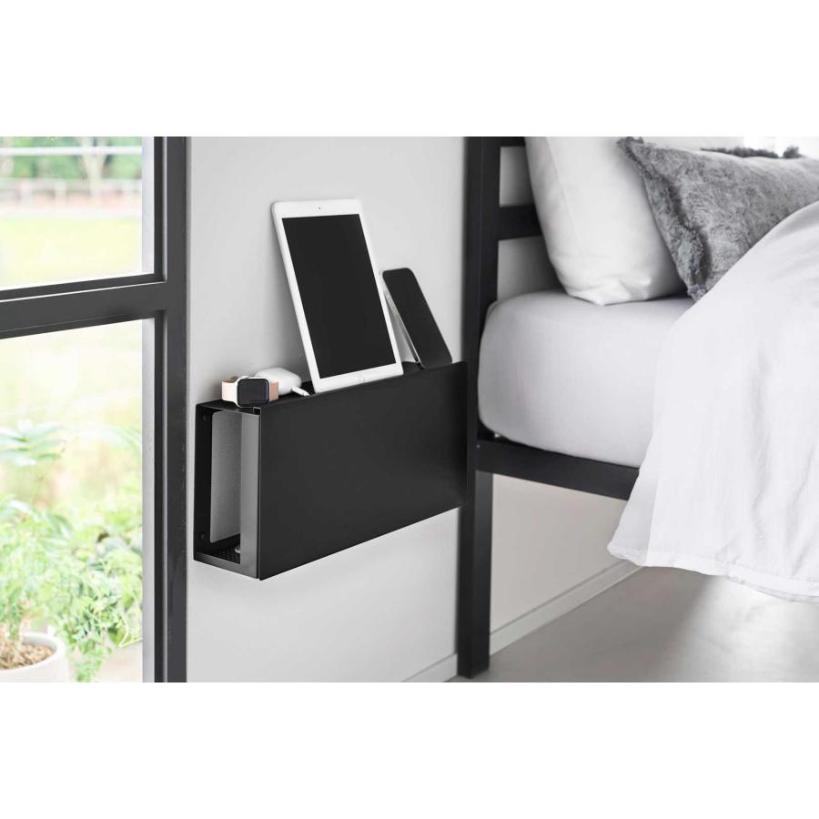 ケーブル収納ケース 山崎実業 正規品 tower タワー コンセントごと隠せる壁付けケーブルラック ケーブルボックス 配線整理  10786 ブラック | tower | 03