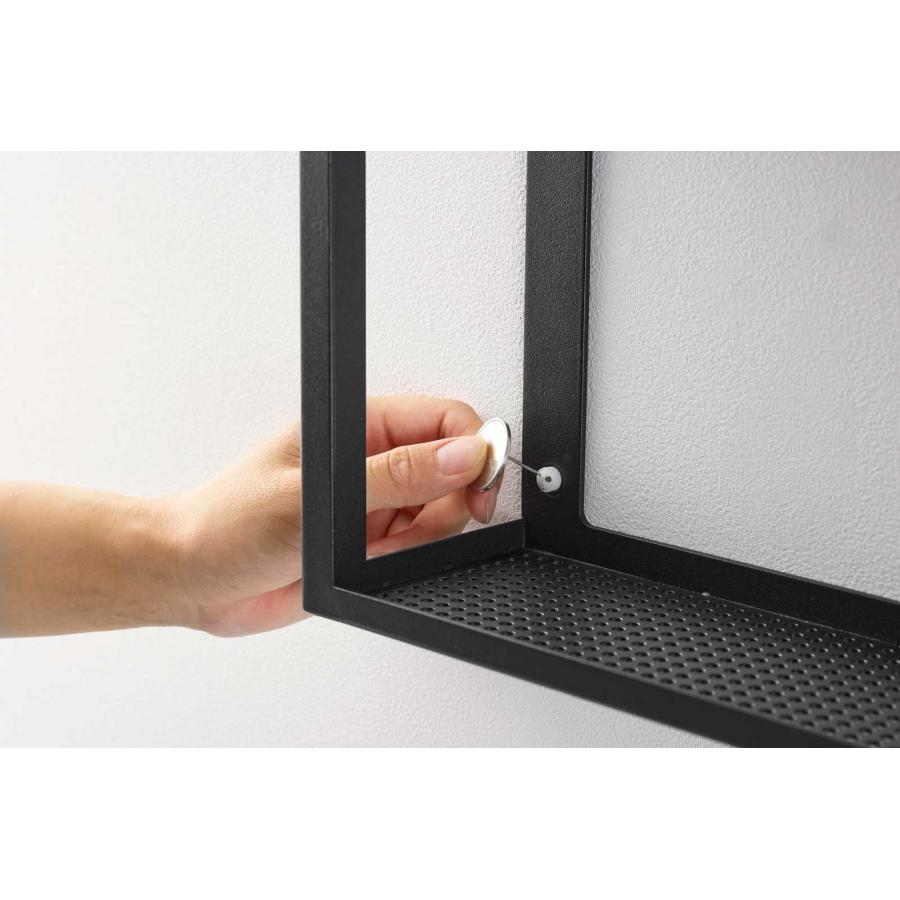 ケーブル収納ケース 山崎実業 正規品 tower タワー コンセントごと隠せる壁付けケーブルラック ケーブルボックス 配線整理  10786 ブラック | tower | 05