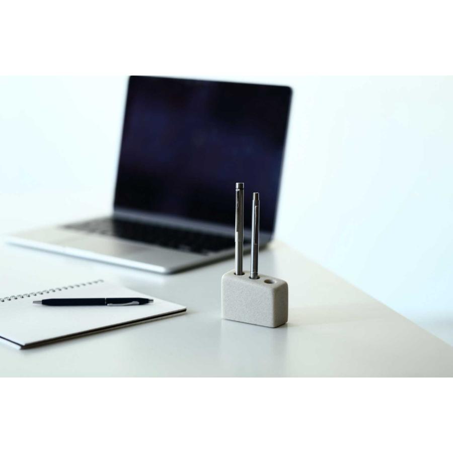 ペン立て 正規品 ideaco イデアコ Pen cube 3 ペンホルダー ペンスタンド ペンキューブ3 ストーンサンドホワイト |  | 01