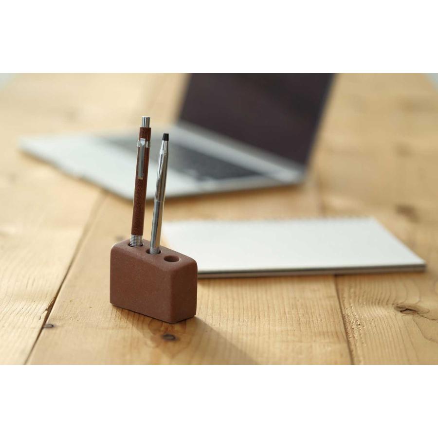 ペン立て 正規品 ideaco イデアコ Pen cube 3 ペンホルダー ペンスタンド ペンキューブ3 ストーンサンドレッド |  | 01