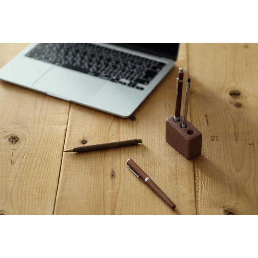 ペン立て 正規品 ideaco イデアコ Pen cube 3 ペンホルダー ペンスタンド ペンキューブ3 ストーンサンドレッド |  | 02