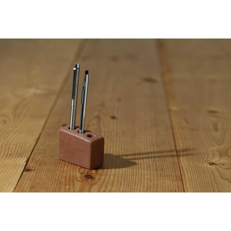 ペン立て 正規品 ideaco イデアコ Pen cube 3 ペンホルダー ペンスタンド ペンキューブ3 ストーンサンドレッド |  | 03