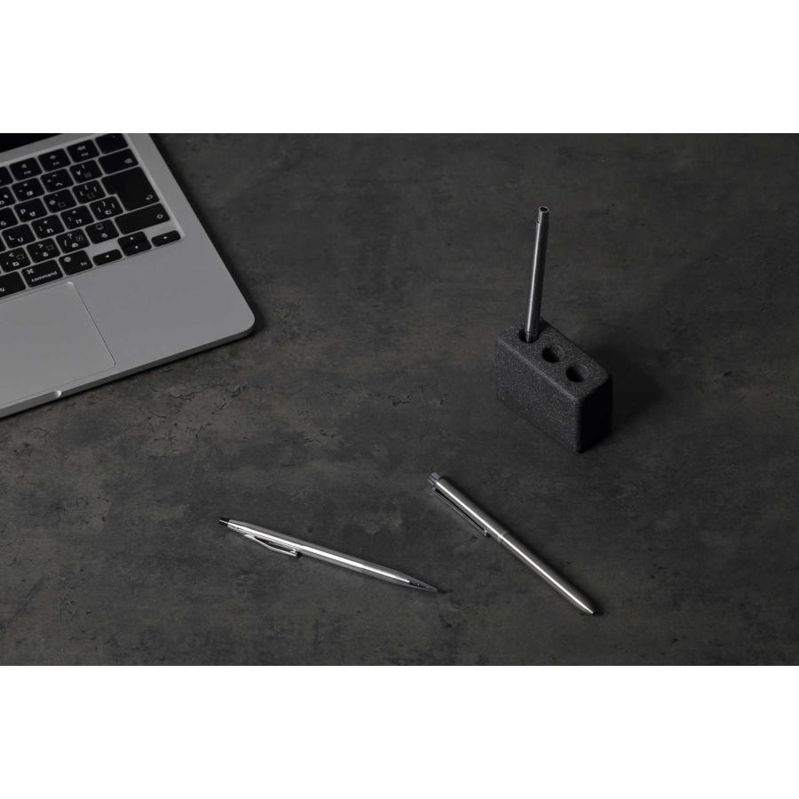 ペン立て 正規品 ideaco イデアコ Pen cube 3 ペンホルダー ペンスタンド ペンキューブ3 ストーンサンドブラック |  | 02