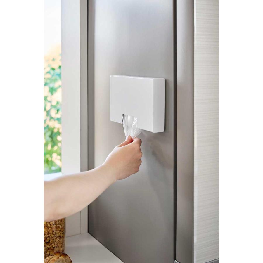 ポリ袋ストッカー 山崎実業 正規品 tower タワー マグネットスリムポリ袋収納ホルダー S ポリ袋収納ケース  10509 ホワイト | tower | 04